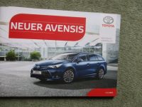 Toyota Avensis Pressemappe Juni 2015 +Stick Business Edition +Combi