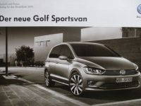 VW Golf Sportsvan Preisliste Modelljahr 2015