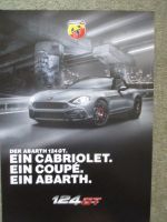 Abarth 124 GT Cabriolet Coupé Prospektblatt+Preise
