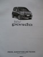 Fiat new Panda Preisliste 3.11.2016 Pop Easy Lounge 4x4 +Cross