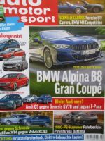 auto motor & sport 2/2022 Alpina B8 Gran Coupé, Audi Q5 vs.Genesis GV70 vs. F-Pace,XT4 vs. XC40,Pininfarina Battista,