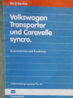 VAG VW Transporter T3 und Caravelle Syncro Konstruktion und Funktion SSP Nr.66