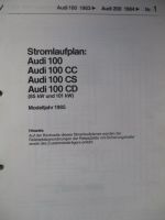 Audi 100 5D L 5D GL 5D Stromlaufplan Typ43 Modelljahr 1979