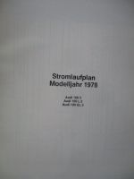 Audi 100 Typ43 5E L 5E GL 5E Stromlaufplan 1978