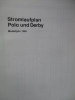 VW Stromlaufplan Polo und Derby Modelljahr 1980