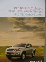 Isuzu D-Max Preisliste Ausstattungen Juni 2012