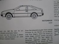 Nissan Silvia Betriebsanleitung und Kundendienstscheckheft Hatchback Deutsch Dezember 1985