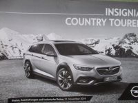 Opel Insignia Country Tourer Preisliste November 2019