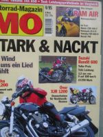 MO Motorrad Magazin 4/1995 Yamaha XJR 1200, Honda CBR600F,Kawasaki ZX-6R,Yamaha FZR 600R,Ducati 748,Suzuki Bandit 600