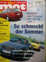 mot 17/1999 VG: Audi TT Roadster 1.8 quattro vs. Z3 roadster 2.8 vs. SLK 230K,VW Lupo 1.4TDI