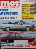 mot 16/1989 VG: Mazda 121 vs. Nissan Micra Topic vs. Opel Corsa A Joy,Dauertest VW Passat Variant (35i) 1.8S,