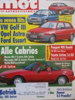 mot 13/1990 Dauertest Peugeot 405GRi Break,Toyota Carina II 1.6GLi,VG: Alfa Romeo Spider vs. Mazda MX-5,