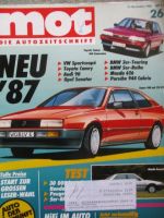 mot 26/1986 Alpina B10 E28, Dauertest Honda Accord EX 2.0,Nissan Pickup,Peugeot 505 V6,Subaru Coupé Turbo