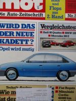 mot 2/1984 Vergleichstest Audi 80 quattro vs. BMW 320i E30 vs. Mercedes Benz 190E W201,Fiat Regata 75 Super,