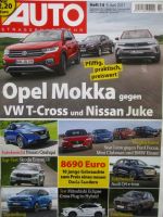Auto Straßenverkehr 14/2021 Nissan Juke 1.0DIG-T vs. Opel Mokka 1.2DI Turbo und VW T-Cross 1.0TSi,Skoda Enyaq iV80