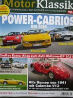 Motor Klassik 8/2021 Porsche 911 (996) vs. Ferrari 355 und Jaguar XKR,BMW 2000C vs. Ford Osi,Intermeccanica Indra V8