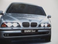 BMW 5er E39 Anzeigenstrecke Großformat Katalog Vorstellung 30X42cm Format