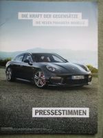 Porsche Panamera Modelle Pressestimmen Großformat Katalog 30x40cm
