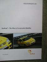 VW Golf V SunFuel Prospekt September 2005 Englisch
