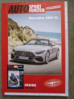 Auto Sport Fenster 6+7/2022 Mercedes AMG SL BR232,Huracán Tecnica, Mercedes 300S Cabriolet,Macan T,Motorräder