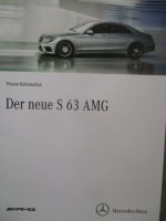 Mercedes Benz AMG S63 Pressemappe BR222 +Fotos +DVD
