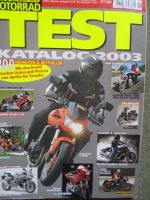 Reise Motorrad Test Katalog 2003 Ducati Multistrada +Honda  CBR600RR, Cruiser & Chopper ,Piaggio Beverly 500