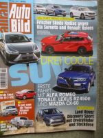 Auto Bild allrad 7/2022 Vergleichstest Benziner Subaru Forester e-Boxer 2.0ie und CX-5 G165,Landrover Discovery Sport P300e