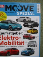 auto motor & sport moove 1/2022 Spezial Kaufratgeber Elektro-Mobilität Stärken Schwächen Preise VW ID.3 +G20,Zoe,Tesla Model 3