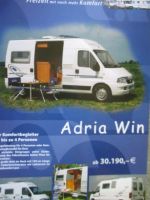 Adria Win auf Fiat 15Q JTD 18Q JTD mit Preisen Prospektblatt November 2003