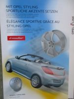 irmscher Opel i line Katalog Felgen+Preise Corsa B,Corsa C,Meriva,Zafira,Astra G,Vectra B+C,Signum,Omega B