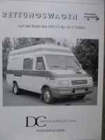 DC Spezialfahrzeuge Ambulanzmodelle Rettungswagen auf Iveco 40-10 V Turbo Prospekt