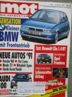 mot 5/1991 Renault Clio 1.4RT,Opel Frontera,Audi 100 V6,gebrauchter Fiat Uno