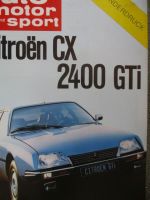 auto motor & sport 19/1977 Citroen CX 2400 GTi Testbericht