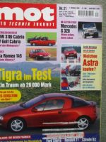 mot 21/1994 BMW 318i E36 Cabrio vs. Golf Cabrio III,Alfa Romeo 145,Mercedes Benz G320,Opel Tigra,Subaru SVX