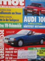 mot 13/1991 Audi 100 V6 Quattro 2.8E Dauertest, Mazda 121,Mercedes Benz 400SEL W140,Panda Selecta,