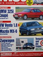 mot 9/1992 VW Vento 1.8,Mazda MX-6,BMW 325i Coupé E36,VG:XM Break vs. 250d Turbo W124 vs. Senator vs. Pajero TD