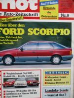 mot 9/1985 Sonderteil Ford Scorpio,VG: Golf2 GTI vs.Kadett E GSi vs.Corolla 16V,R5 GT Turbo, Peugeot 505 Turbo/Kat,