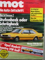mot 14/1980 Opel Kadett D vs. Golf im Dauertest,Lancia Beta 2000,