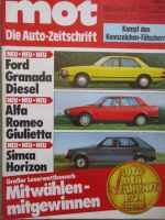 mot 26/1977 Ford Granada Diesel,Alfa Romeo Giulietta,Simca Horizon,Porsche 924 5-Gang,
