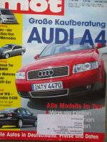 mot 15/2001 Kaufberatung Audi A4 (8E),Ford Maverick Limited 3.0V6, E430 Avantgarde W210 vs. Passat W8,S60 D5