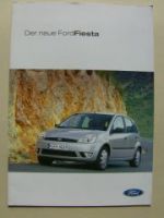 Ford Fiesta Prospekt Poster März 2002 NEU