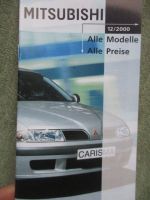 Mitsubishi Modelle Preisliste 3/2001