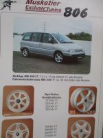 Musketier Exclusiv Tuning Peugeot 806 Prospektblatt