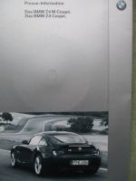 BMW Z4 Coupé E86 +M Presseinformation Januar 2006+CD