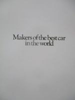 Rolls-Royce Makers of the best car in the world 1982 Brochure