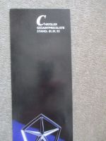 Chysler Gesamtpreislsite 1.Januar 1993