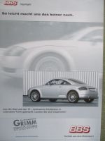 BBS RC Audi TT Coupé Typ8N Prospektblatt