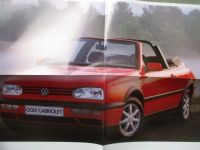VW Golf III Cabriolet Poster Katalog 8/1993