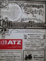ATZ Erstausgabe von 1898