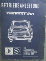 VEB Trabant 601 Standard +S +S de Luxe Anleitung 6/1981